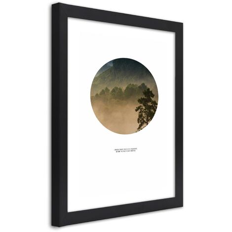 Quadro con cornice, La foresta in cerchio - 40x60