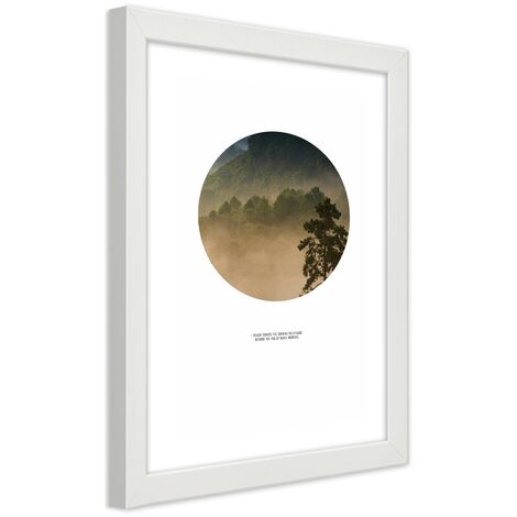 Quadro con cornice, La foresta in cerchio - 40x60