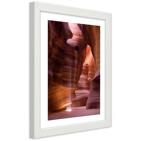 Quadro con cornice, L'alba in una grotta - 20x30