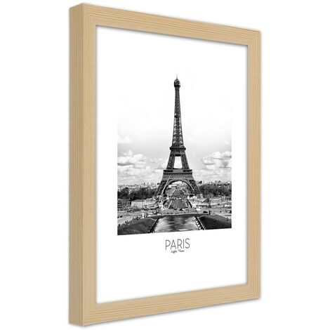 Quadro con cornice, L'iconica Torre Eiffel - 20x30