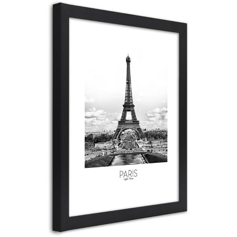 Quadro con cornice, L'iconica Torre Eiffel - 20x30