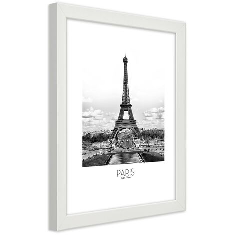 Quadro con cornice, L'iconica Torre Eiffel - 30x45