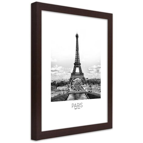 Quadro con cornice, L'iconica Torre Eiffel - 40x60