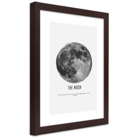 Quadro con cornice, Luna - 60x90