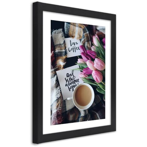 Quadro con cornice, Mattinata caffà¨ - 20x30