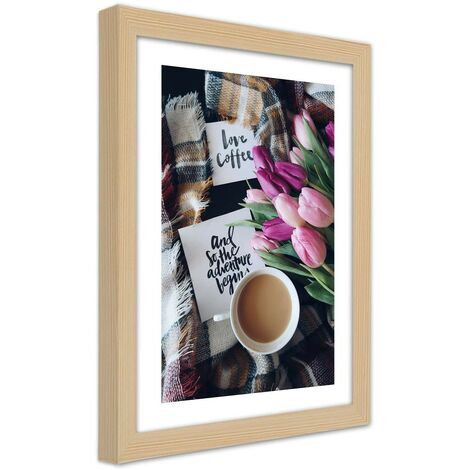 Quadro con cornice, Mattinata caffà¨ - 20x30