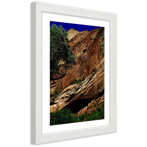 Quadro con cornice, Paesaggio roccioso - 40x60