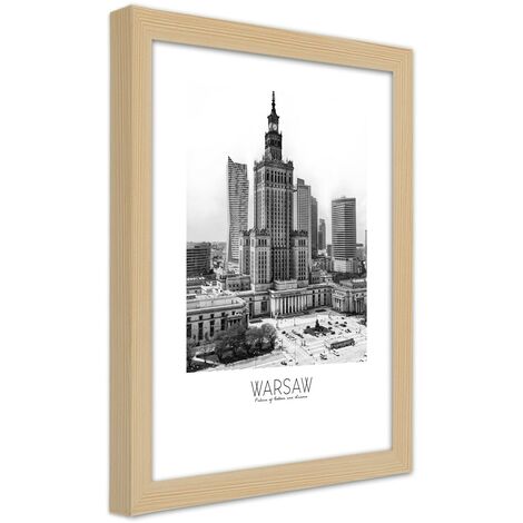 Quadro con cornice, Palazzo della Cultura di Varsavia - 60x90