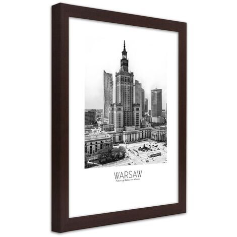 Quadro con cornice, Palazzo della Cultura di Varsavia - 60x90
