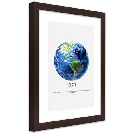 Quadro con cornice, Pianeta Terra - 20x30