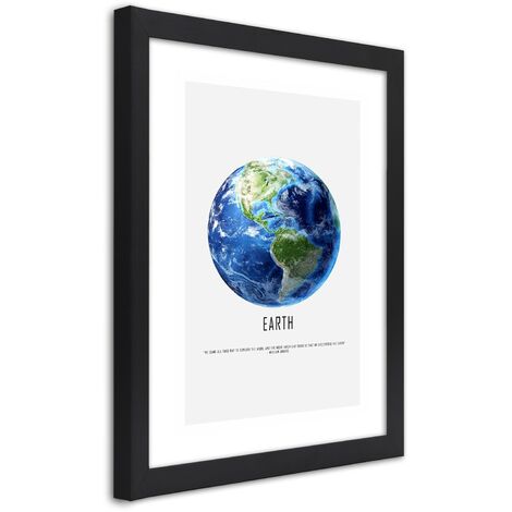 Quadro con cornice, Pianeta Terra - 60x90