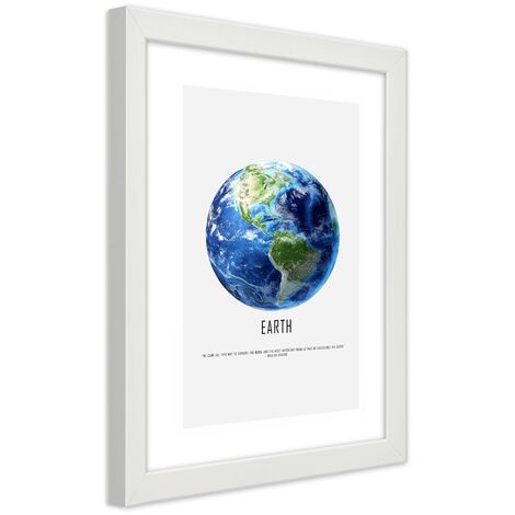 Quadro con cornice, Pianeta Terra - 60x90