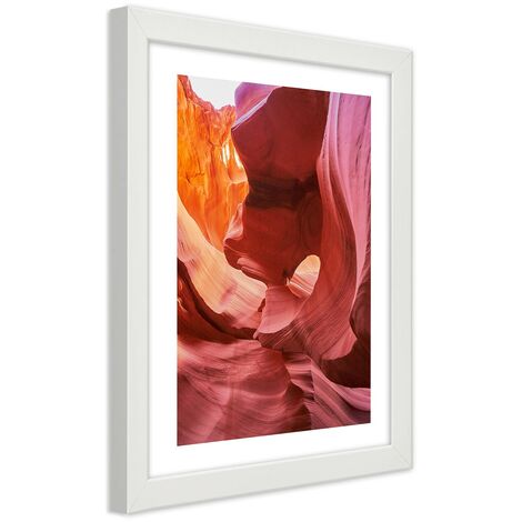 Quadro con cornice, Rocce rosse - 60x90