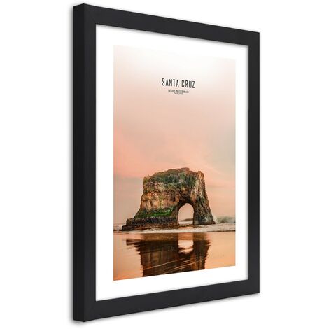 Quadro con cornice, Santa Cruz - 20x30