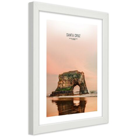 Quadro con cornice, Santa Cruz - 20x30