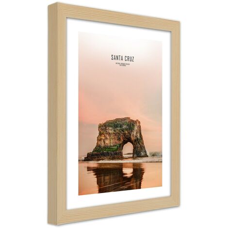 Quadro con cornice, Santa Cruz - 70x100