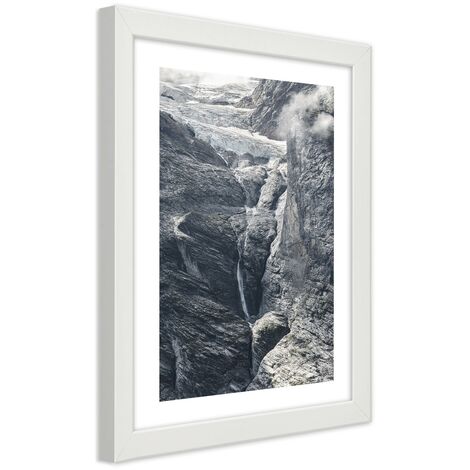 Quadro con cornice, Vista sulle rocce - 20x30