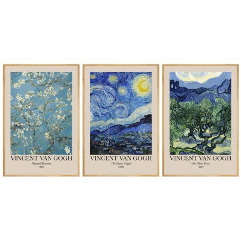 Quadro da parete in MDF con cornice Painting Multicolore