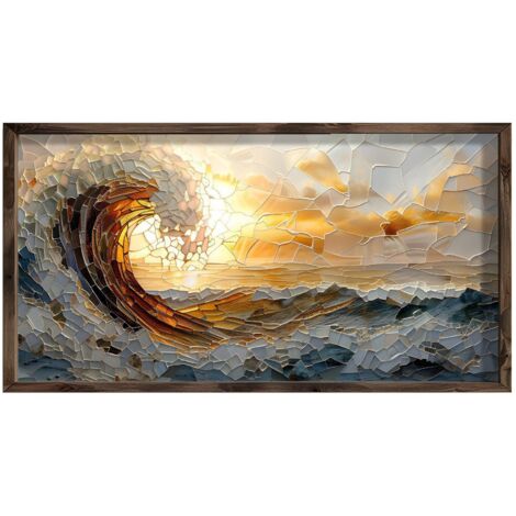 Quadro da parete in MDF con cornice Painting Multicolore
