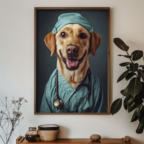 Quadro da parete in MDF con cornice Painting Multicolore