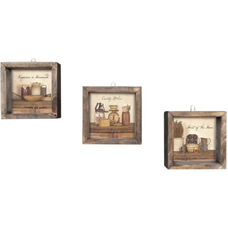 Quadro da parete in MDF con cornice Painting Multicolore