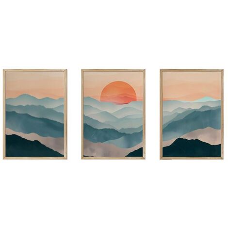 Quadro da parete in MDF con cornice Painting Multicolore
