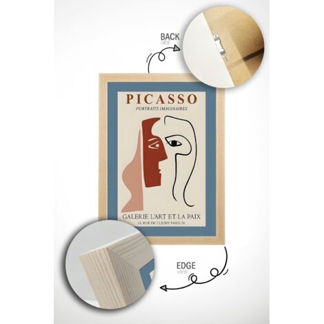 Quadro da parete in MDF con cornice Painting Multicolore