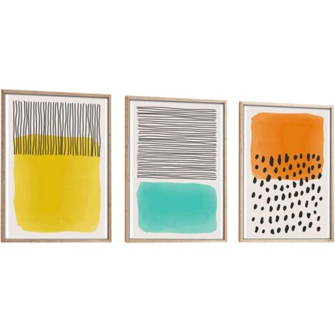 Quadro da parete in MDF con cornice Painting Multicolore