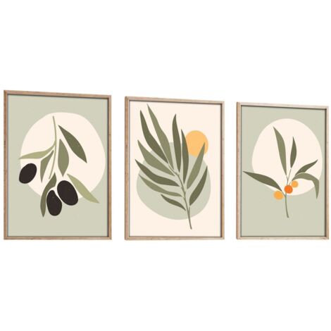 Quadro da parete in MDF con cornice Painting Multicolore