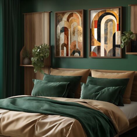 Quadro da parete in MDF con cornice Painting Multicolore