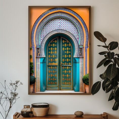 Quadro da parete in MDF con cornice Painting Multicolore