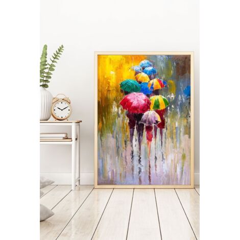 Quadro da parete in MDF con cornice Painting Multicolore