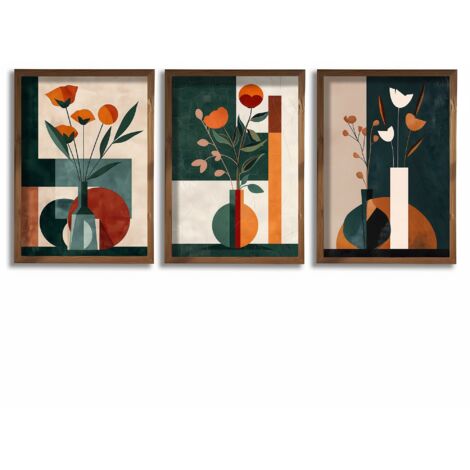 Quadro da parete in MDF con cornice Painting Multicolore