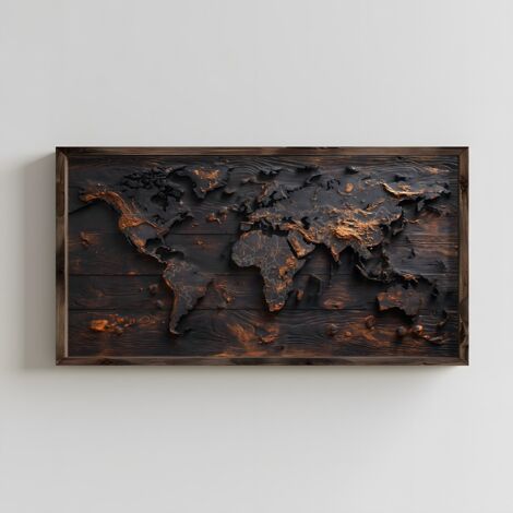 Quadro da parete in MDF con cornice Painting Multicolore