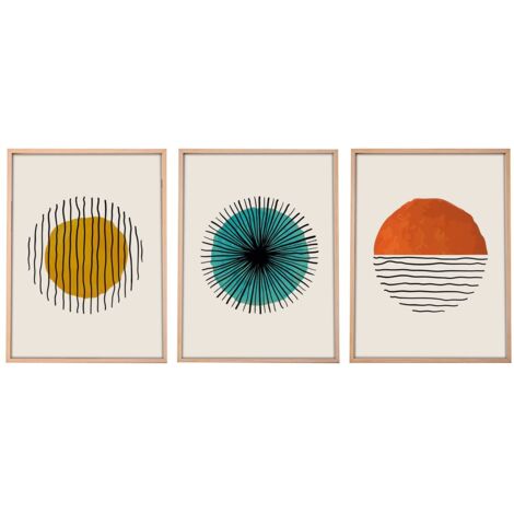 Quadro da parete in MDF con cornice Painting Multicolore