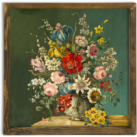 Quadro da parete in MDF con cornice Painting Multicolore