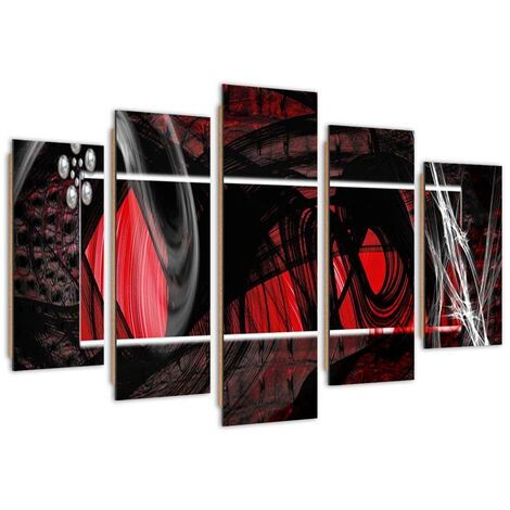 Quadro deco panel 5 parti, Espressione - 100x70