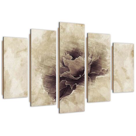 Quadro deco panel 5 parti, Fiore di frassino - 150x100