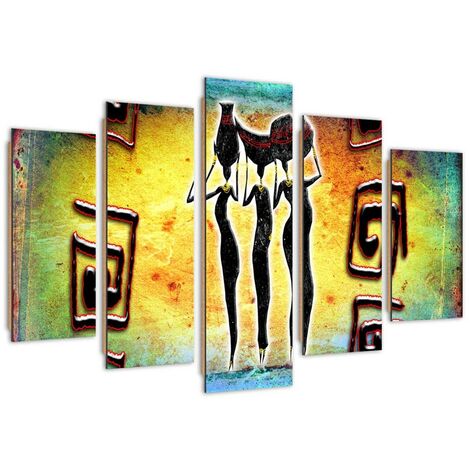 Quadro deco panel 5 parti, Grazie danzanti - 100x70