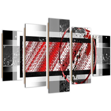 Quadro deco panel 5 parti, Il fascino della geometria - 200x100