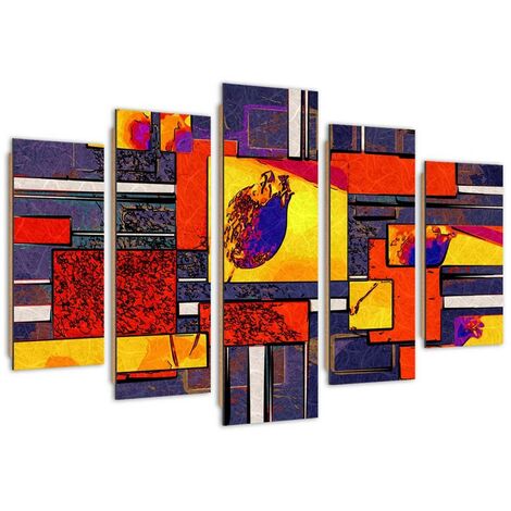 Quadro deco panel 5 parti, Precisione - 200x100