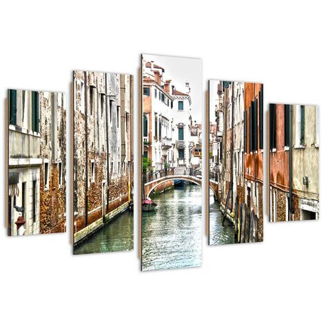 Quadro deco panel 5 parti, Venezia - 100x70