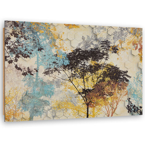 Quadro deco panel, Alberi autunnali - 60x40