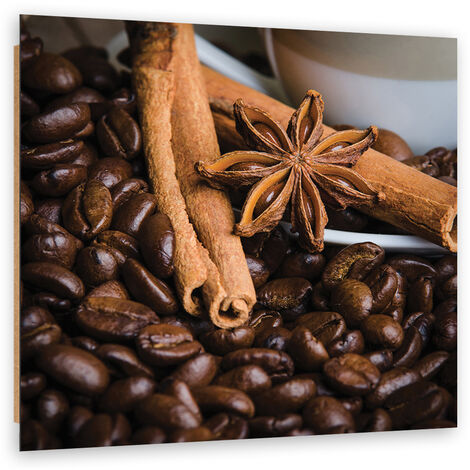 Quadro deco panel, Anya Star and Coffee - 30x30