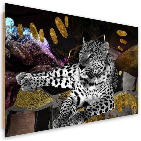 Quadro deco panel, Astrazione a colori Lampart - 90x60