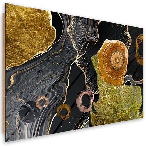 Quadro deco panel, Astrazione della trama in marmo - 60x40