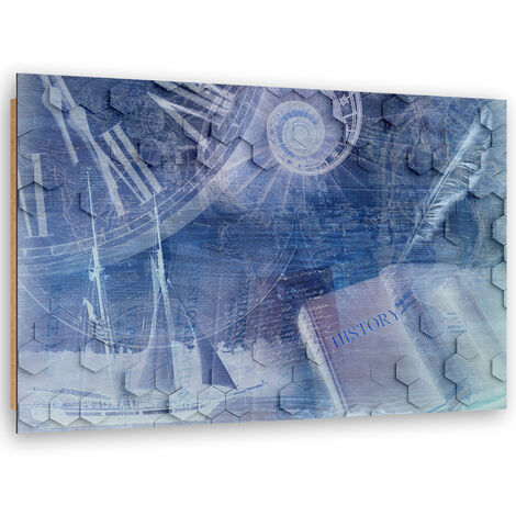 Quadro deco panel, Astrazione di tempo medio - 100x70