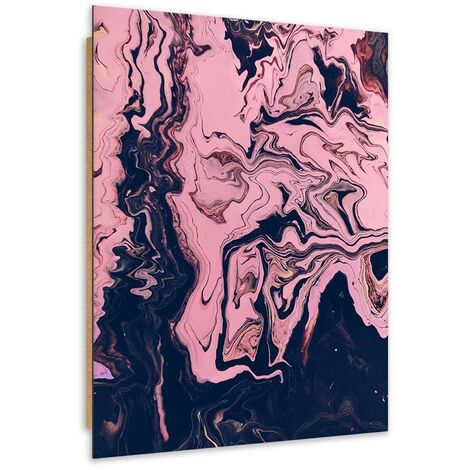 Quadro deco panel, Astrazione dipinta di rosa - 60x90