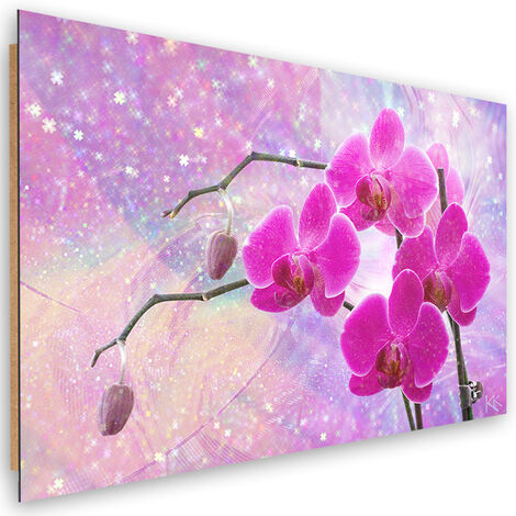 Quadro deco panel, Astrazione orchidea essenziale - 120x80