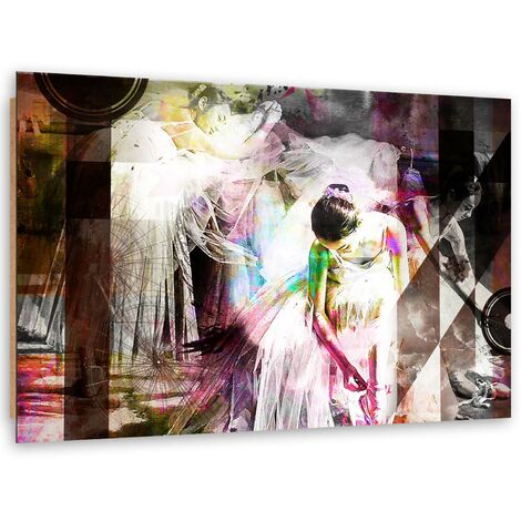 Quadro deco panel, Ballerina in abito da sera - astratto - 60x40